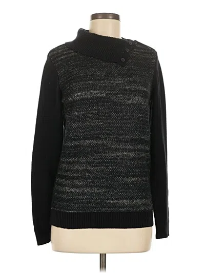 Pre-owned Tommy Hilfiger Turtleneck Sweater In Black