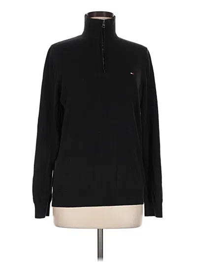 Pre-owned Tommy Hilfiger Turtleneck Sweater In Black