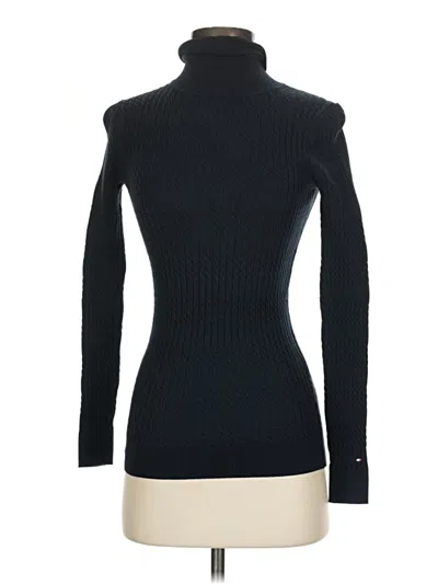 Pre-owned Tommy Hilfiger Turtleneck Sweater In Blue
