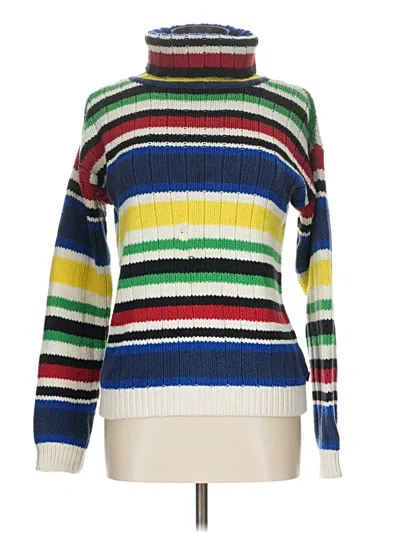 Pre-owned Tommy Hilfiger Turtleneck Sweater In Blue