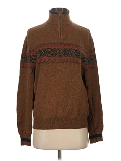 Pre-owned Tommy Hilfiger Turtleneck Sweater In Brown