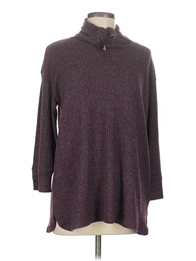 Pre-owned Tommy Hilfiger Turtleneck Sweater In Burgundy