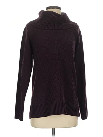 Pre-owned Tommy Hilfiger Turtleneck Sweater In Burgundy
