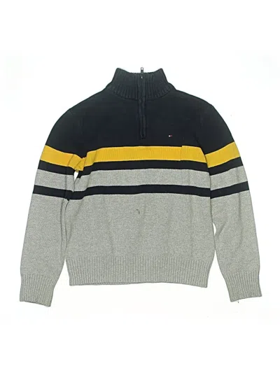 Pre-owned Tommy Hilfiger Kids' Turtleneck Sweater In Gray