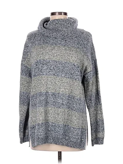 Pre-owned Tommy Hilfiger Turtleneck Sweater In Gray