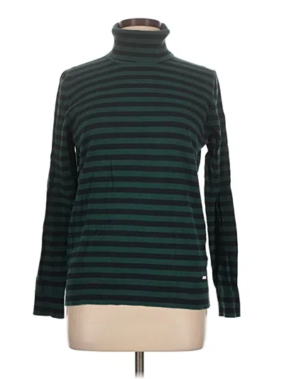 Pre-owned Tommy Hilfiger Turtleneck Sweater In Green