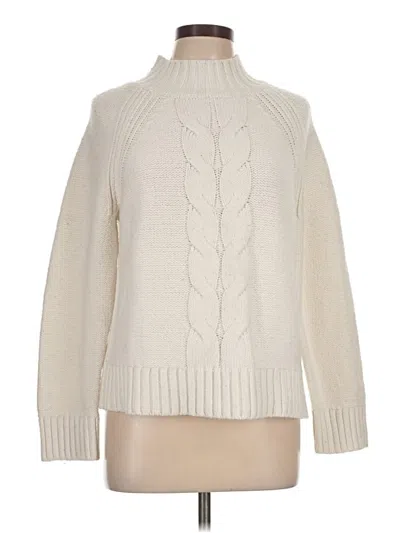 Pre-owned Tommy Hilfiger Turtleneck Sweater In Ivory