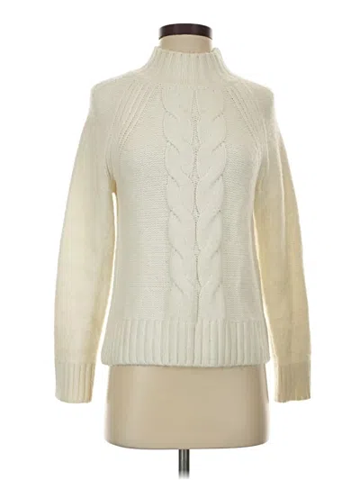 Pre-owned Tommy Hilfiger Turtleneck Sweater In Ivory
