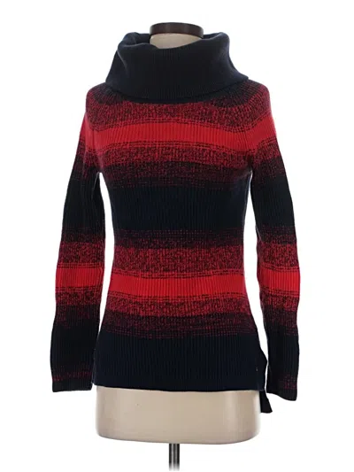Pre-owned Tommy Hilfiger Turtleneck Sweater In Red