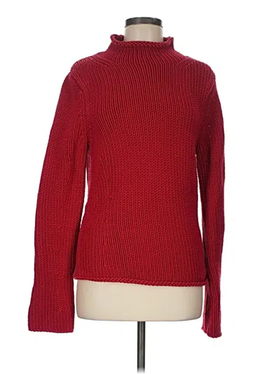Pre-owned Tommy Hilfiger Turtleneck Sweater In Red