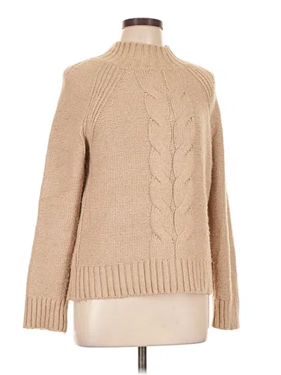 Pre-owned Tommy Hilfiger Turtleneck Sweater In Tan