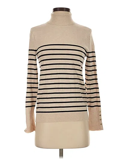 Pre-owned Tommy Hilfiger Turtleneck Sweater In Tan