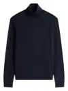 Tommy Hilfiger Turtleneck Wool Sweater In Blue