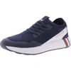 Tommy Hilfiger Twarosa Womens Two Tone Manmade Slip-on Sneakers In Dark Blue