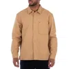 Tommy Hilfiger Twill Relaxed Fit Shirt Jacket In Brown