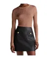 Tommy Hilfiger Twisted Knitted Slim Pullover In Black
