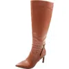 Tommy Hilfiger Twjullie Womens Solid Faux Leather Knee-high Boots In Multi