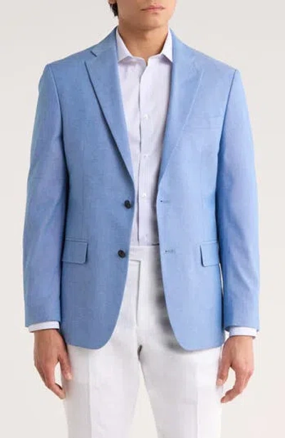 Tommy Hilfiger Two Button Notch Lapel Woven Sport Coat In Blue