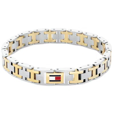 Tommy Hilfiger Two Tone Bracelet Silver In Gold