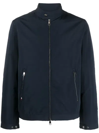 Tommy Hilfiger Two-way Zip-up Windbreaker In Blue