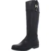 Tommy Hilfiger Twshyenne3 Womens Leather Zipper Knee-high Boots In Black