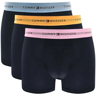 Tommy Hilfiger Underwear 3 Pack Boxer Trunks Navy