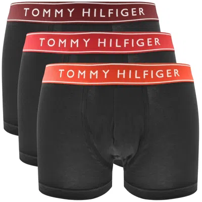 Tommy Hilfiger Underwear 3 Pack Trunks In Black