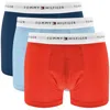Tommy Hilfiger Underwear Three Pack Trunks Navy In Red