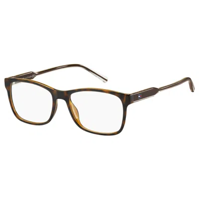 Tommy Hilfiger Unisex' Spectacle Frame  Th-1444-eij  53 Mm Gbby2 In Brown