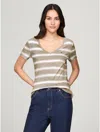 Tommy Hilfiger V In Beige Heather