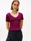 Tommy Hilfiger V In Burgundy