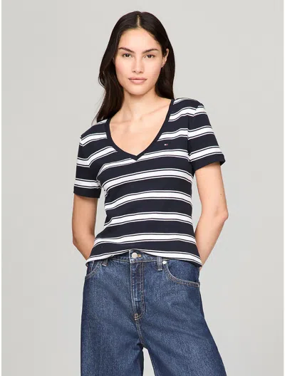 Tommy Hilfiger V In Navy
