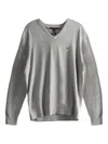 Tommy Hilfiger V-neck Mw14745-p01 Sweater In Gray