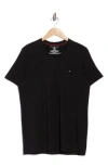 Tommy Hilfiger V-neck Short Sleeve Lounge T-shirt In Black