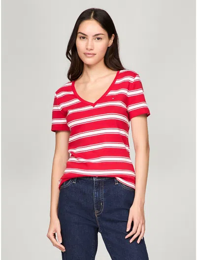Tommy Hilfiger V In Primary Red