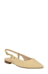 Tommy Hilfiger Vamina Slingback Pointed Toe Flat In Light Natural