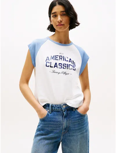 Tommy Hilfiger Varsity Logo Raglan T