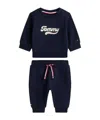 Tommy Hilfiger Varsity Sweatshirt And Joggers Set In Blue