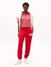 Tommy Hilfiger Varsity Tommy Logo Sweatpant In Red