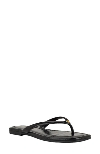 Tommy Hilfiger Vela Flip Flop In Black