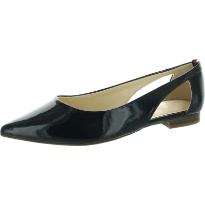 Tommy Hilfiger Velahi Womens Faux Leather Slip On Ballet Flats