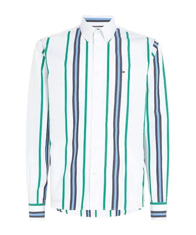 Tommy Hilfiger Vertical Striped Shirt In White