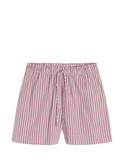 Tommy Hilfiger Vertical-stripe Drawstring Shorts In Pink