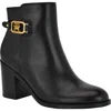 Tommy Hilfiger Veruki Womens Faux Leather Zip Up Ankle Boots In Black
