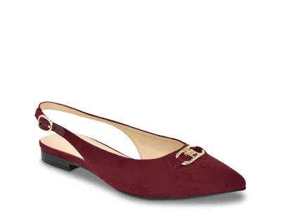 Tommy Hilfiger Vesly Flat In Red