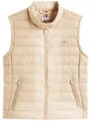 Tommy Hilfiger Ultra Light Padded Packable Gilet In Neutral