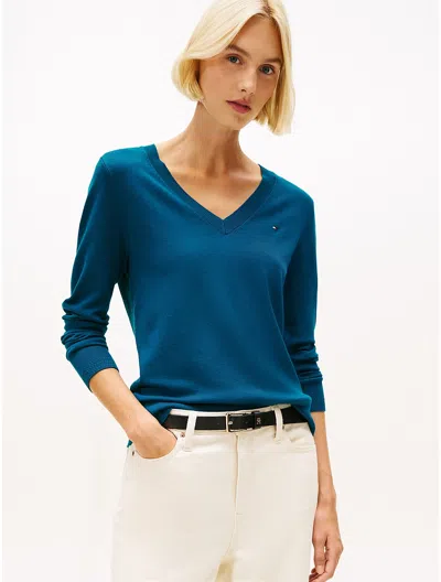 Tommy Hilfiger Viscose In Blue