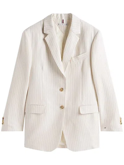 TOMMY HILFIGER TOMMY HILFIGER VISCOSE LINEN RELAXED SB BLAZER CLOTHING