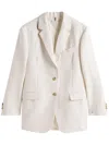 Tommy Hilfiger Viscose Linen Relaxed Sb Blazer Clothing In Beige
