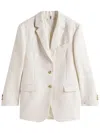 Tommy Hilfiger Viscose Linen Relaxed Sb Blazer Clothing In Beige